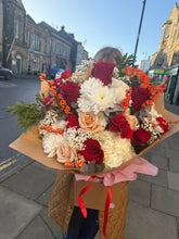 Load image into Gallery viewer, HOLLYBELL | Festive Fresh Flower Bouquet 2025