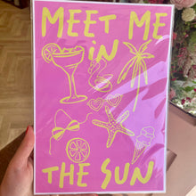 Load image into Gallery viewer, MEET ME IN THE SUN PRINT A4 SIZE | SEASIDE COLLECTION | HOME DECOR