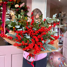 Load image into Gallery viewer, LARGE FRESH FOLIAGE MIX WITH BERRIES| 2025 WINTER COLLECTION | FRESH FLOWERS IN FIFE