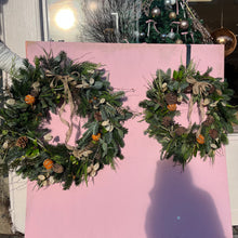 Load image into Gallery viewer, ‘Found in the Forest’ Festive Wreath | WINTER COLLECTION | FRESH FLOWERS IN FIFE
