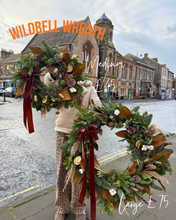Load image into Gallery viewer, ‘WILDBELL’ Fresh Wreath | 2025 WINTER COLLECTION | FRESH FLOWERS IN FIFE
