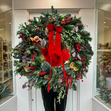 Load image into Gallery viewer, ‘Slay Bells Ring’ Festive Wreath | WINTER COLLECTION | FRESH FLOWERS IN FIFE
