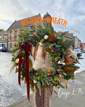 Load image into Gallery viewer, ‘WILDBELL’ Fresh Wreath | 2025 WINTER COLLECTION | FRESH FLOWERS IN FIFE
