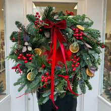 Load image into Gallery viewer, ‘Slay Bells Ring’ Festive Wreath | WINTER COLLECTION | FRESH FLOWERS IN FIFE
