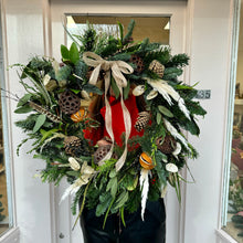 Load image into Gallery viewer, ‘Found in the Forest’ Festive Wreath | WINTER COLLECTION | FRESH FLOWERS IN FIFE
