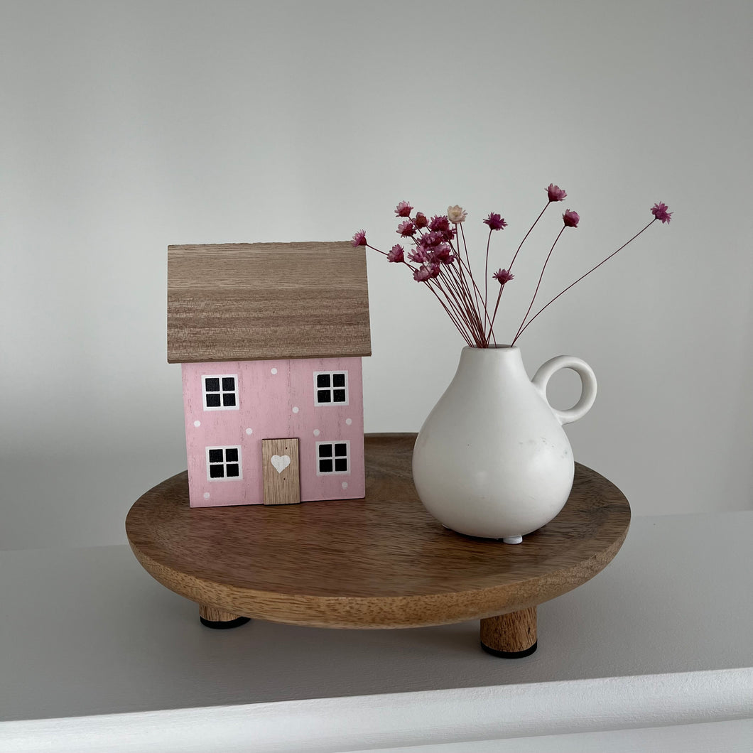 Spring Easter wooden house PINK | Home Decor