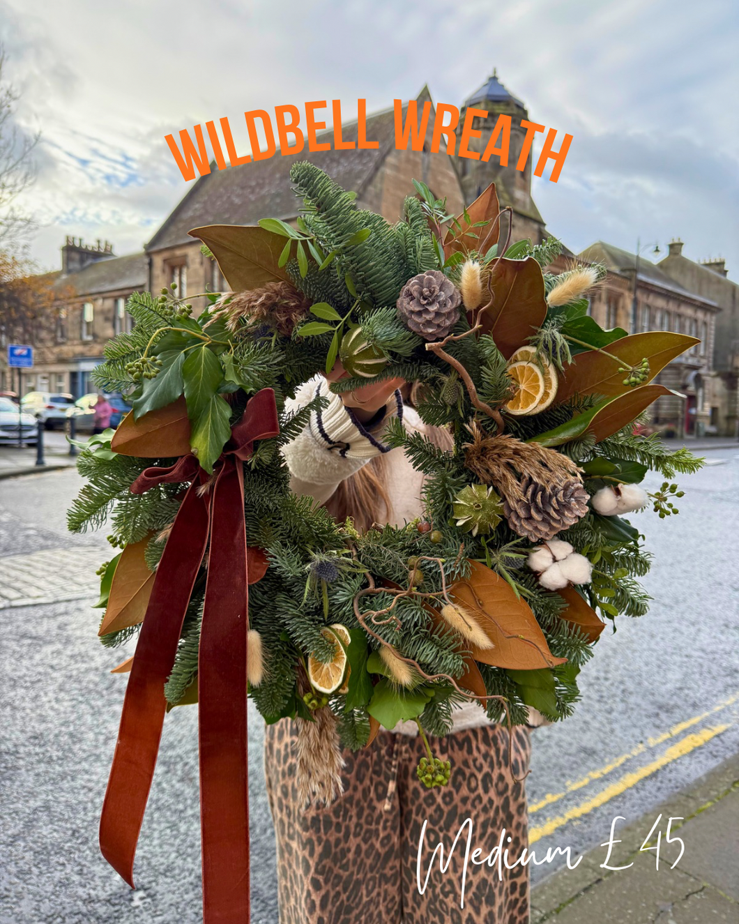 ‘WILDBELL’ Fresh Wreath | 2025 WINTER COLLECTION | FRESH FLOWERS IN FIFE