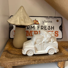 Load image into Gallery viewer, PUMPKIN TRUCK CERAMIC ORNAMENT | Autumn Home Decor
