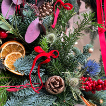 Load image into Gallery viewer, ‘Slay Bells Ring’ Festive Wreath | WINTER COLLECTION | FRESH FLOWERS IN FIFE
