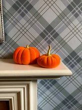 Load image into Gallery viewer, Velvet Pumpkin Duo | Autumn Home Decor
