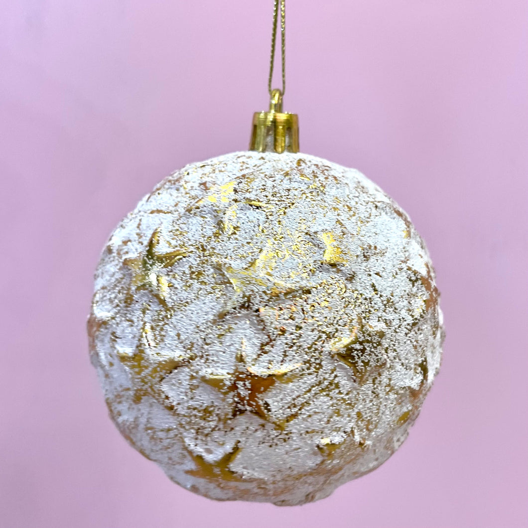 Vintage Gold Star | Christmas Bauble | winter collection