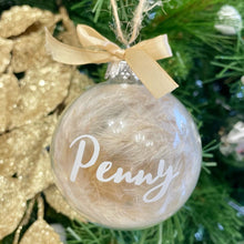 Load image into Gallery viewer, Personalised Dried Flower Bauble | Christmas Baubles | Winter Collection
