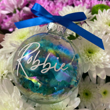 Load image into Gallery viewer, Personalised Dried Flower Bauble | Christmas Baubles | Winter Collection
