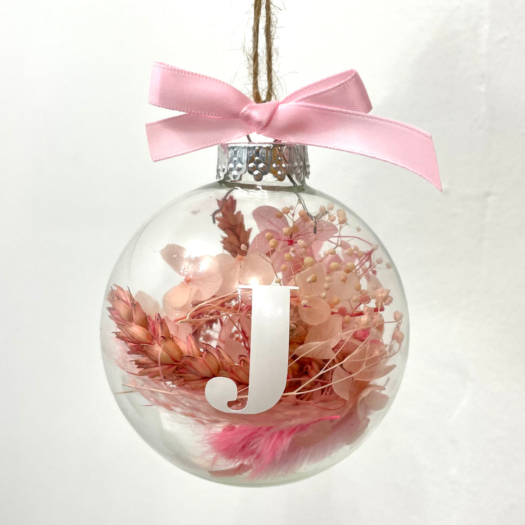 Personalised Dried Flower Bauble | Christmas Baubles | Winter Collection