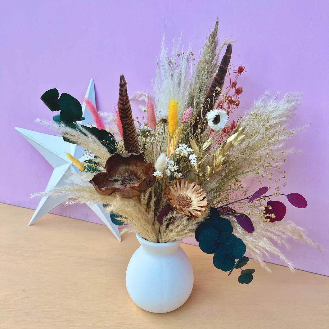 WILDTHING | Dried Flower Bouquet Vase Arrangement